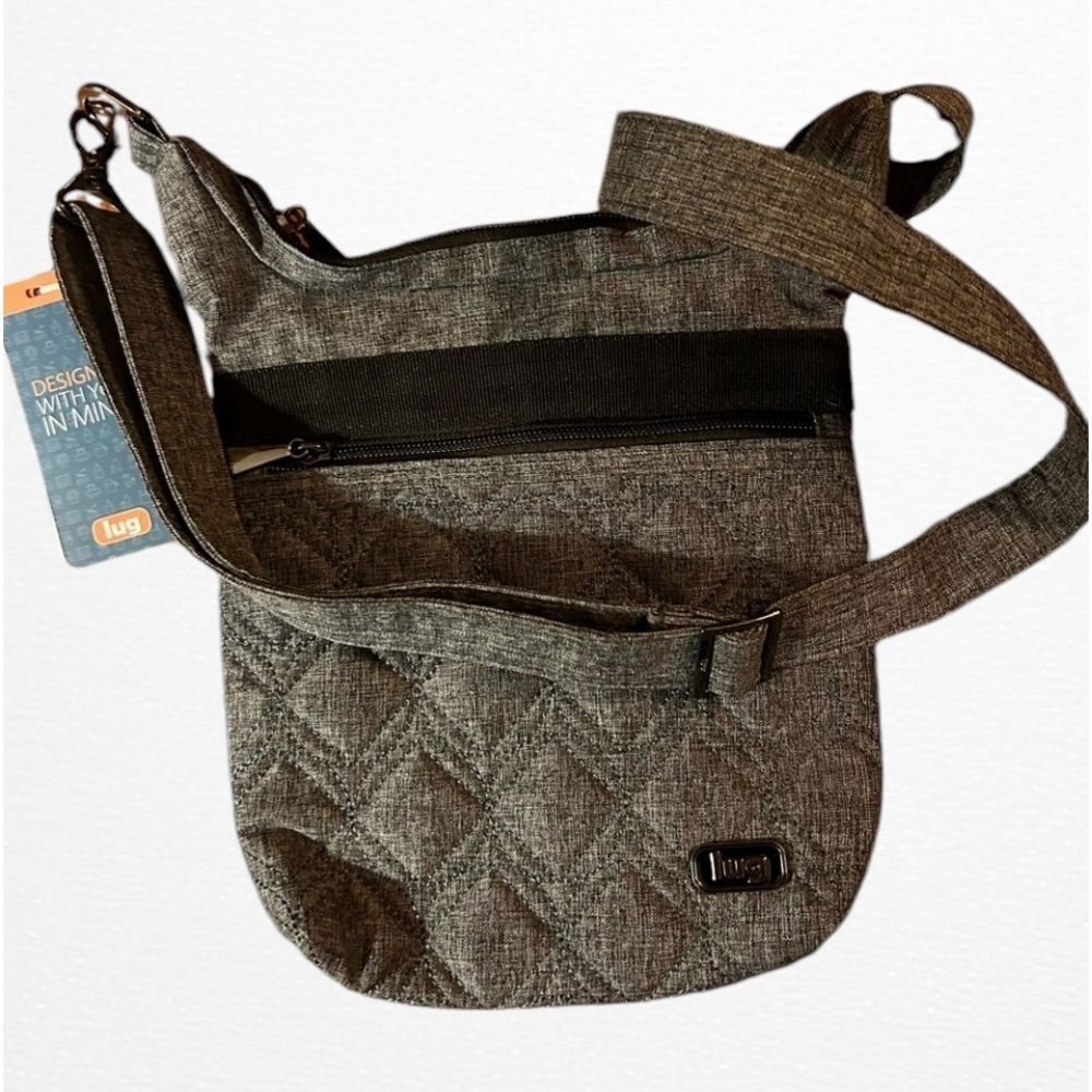 New With Tags Lug Skipper Heather Gray Crossbody Shoulder Bag